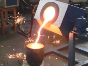 50/60HZ 70kg υψηλής συχνότητας καμίνου τήξης επαγωγής με δωρεάν εγγύηση ενός έτους