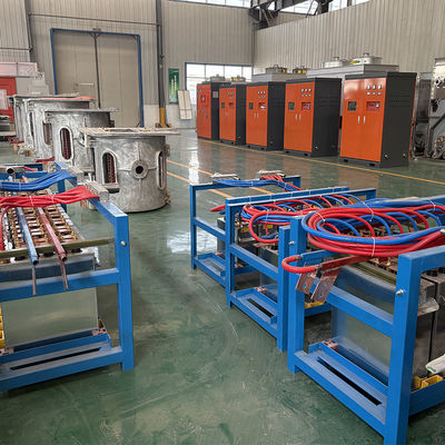 800KW 1T Επαγωγικό κλίβανο τήξης για σίδηρο, χάλυβα, χαλκό, αλουμίνιο και απόβλητα
